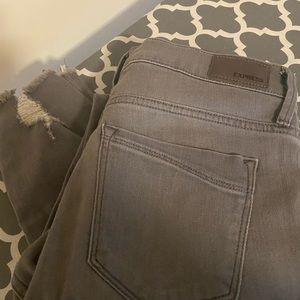 Express gray jeans